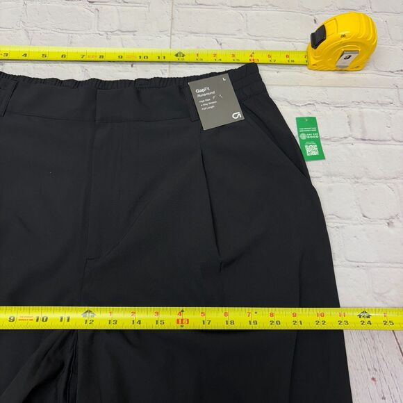 NWT Gap Gapfit Runaround Women Pleated High Rise Wide Leg Pants Large C025 -8 - Picture 3 of 16